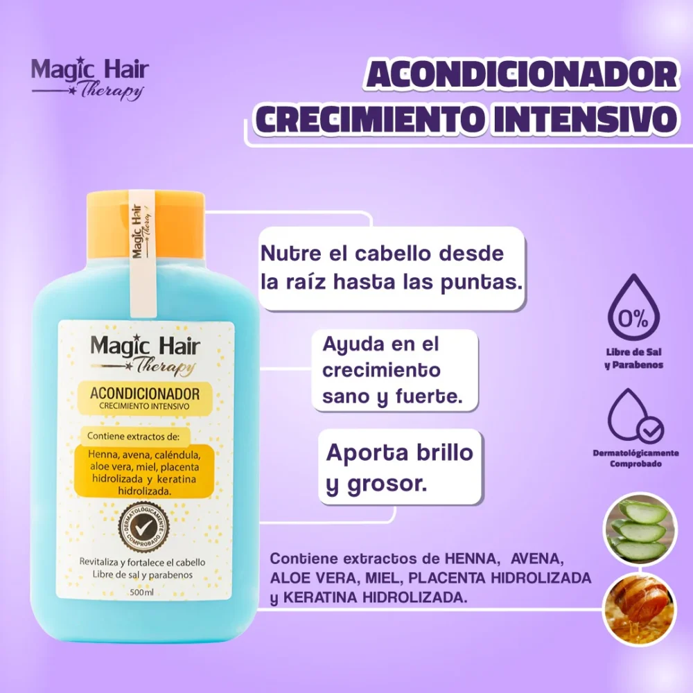 Acondicionador Crecimiento Intensivo Magic  Hair - Imagen 3