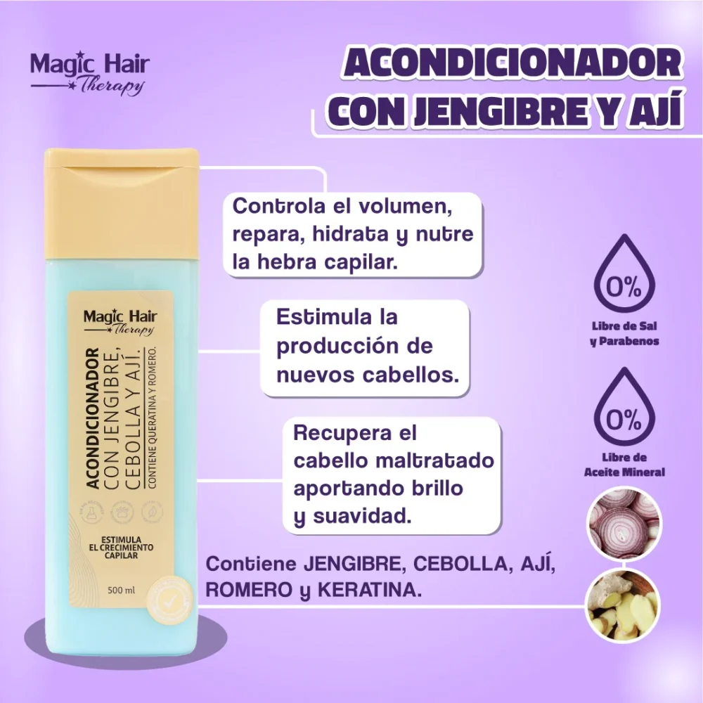 Acondicionador de Jengibre Magic  Hair - Imagen 3