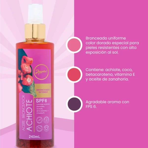 Aceite Bronceador de Achiote ANYELUZ