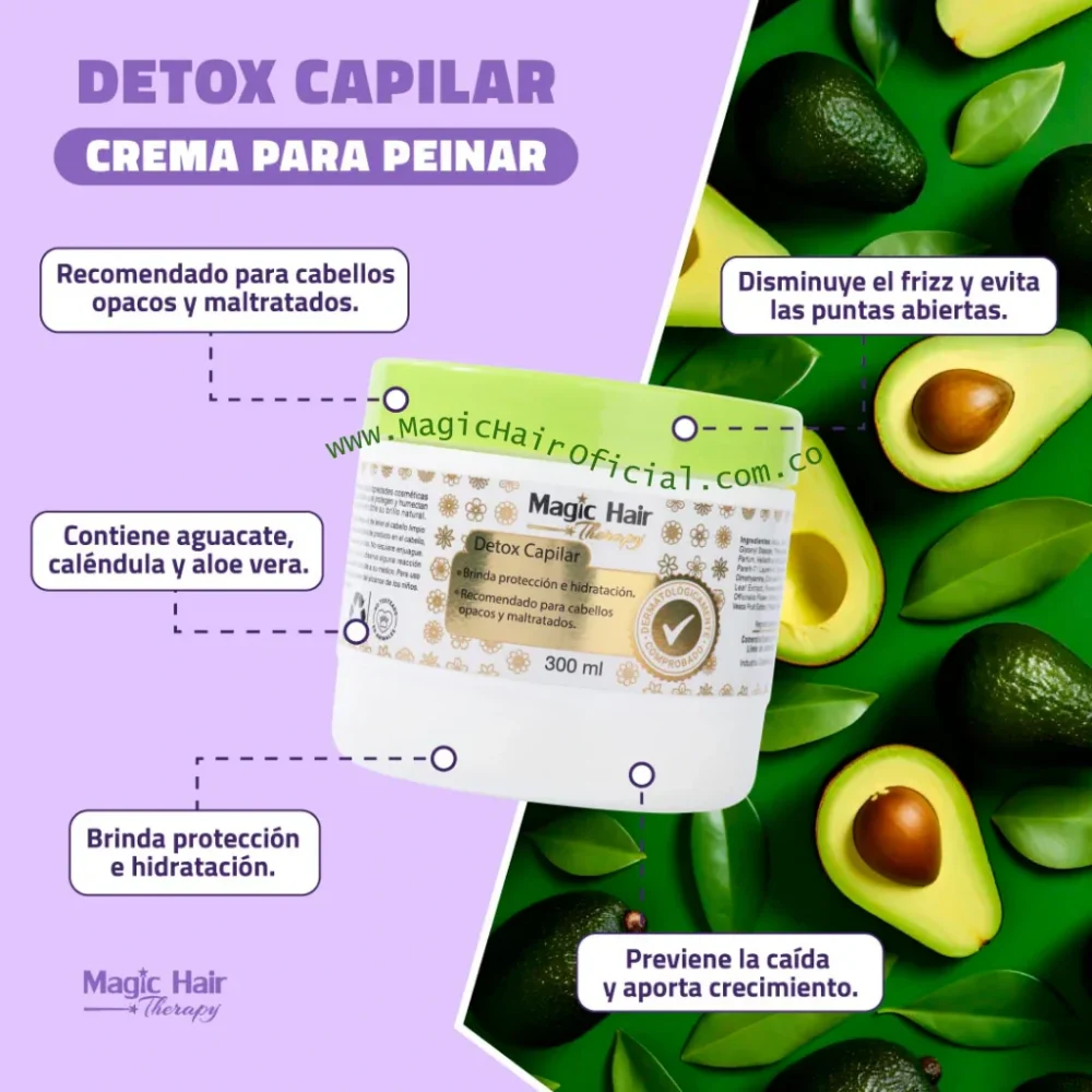 Cremas Para Peinar Detox Magic  Hair - Imagen 3
