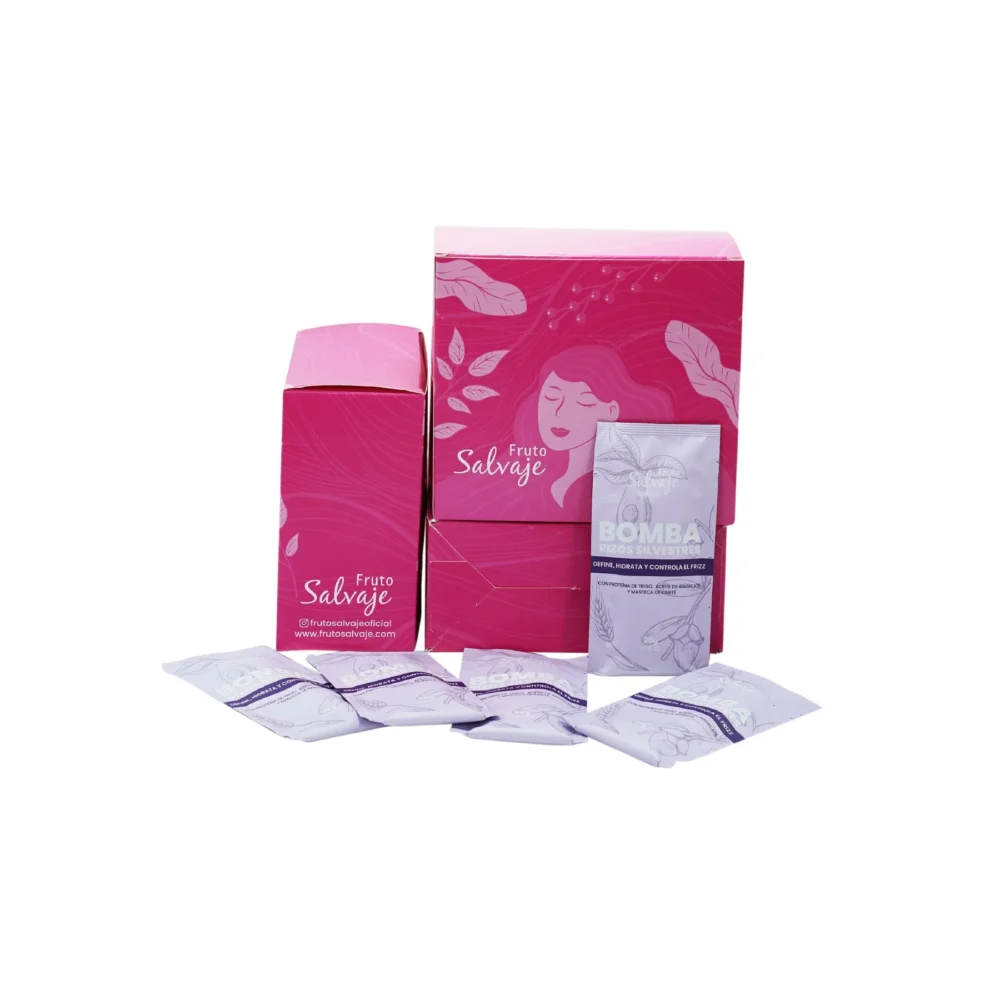 Caja Sachets Bomba Rizos Fruto Salvaje