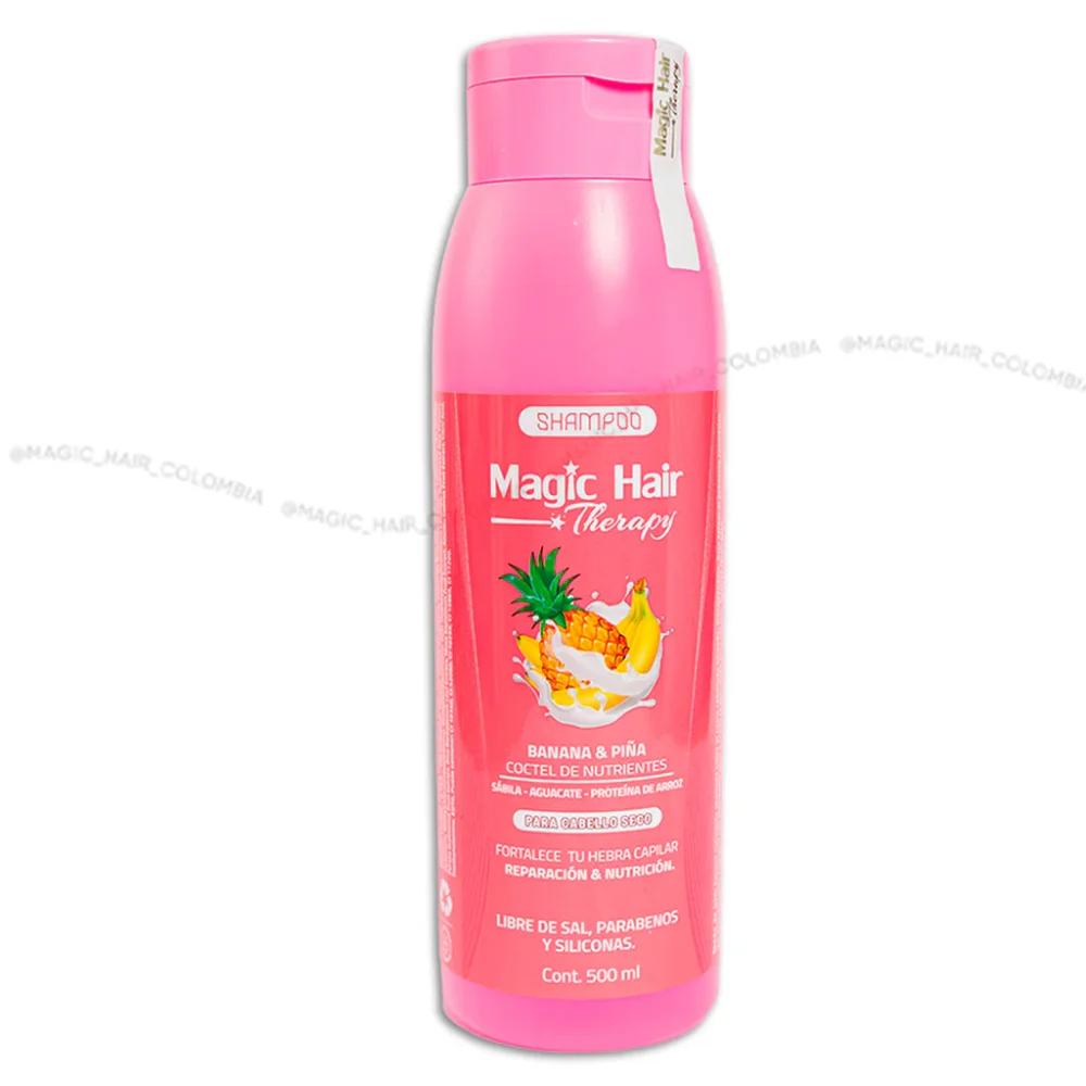 Shampoo de Banana y Piña seco Magic  Hair