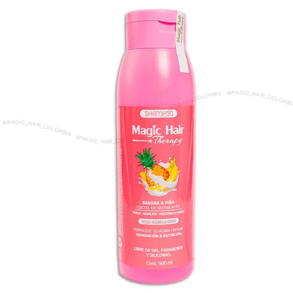 Shampoo de Banana y Piña seco Magic  Hair