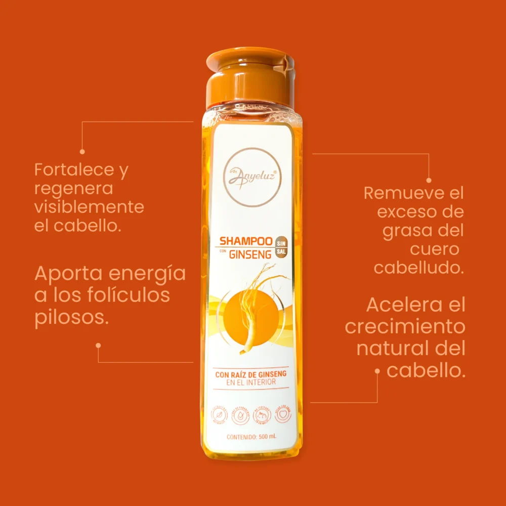 Shampoo de Ginseng Anyeluz Anyeluz - Imagen 3