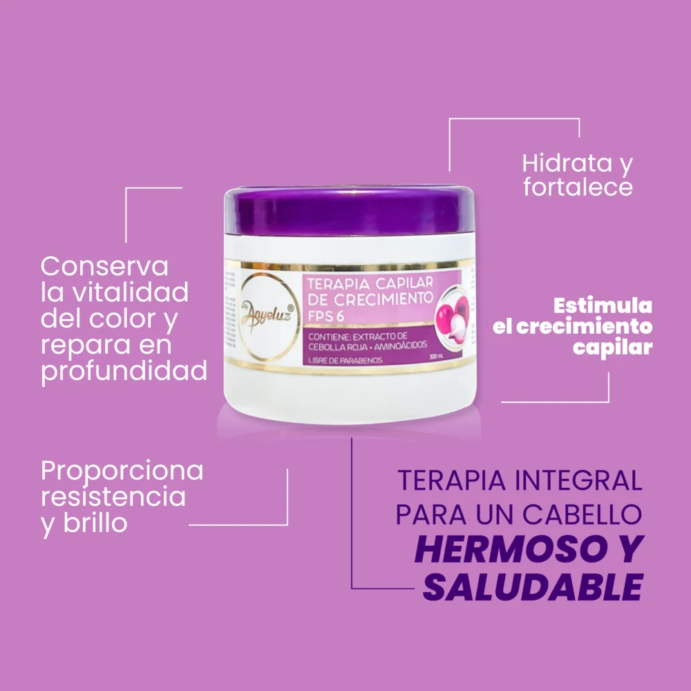 Terapia capilar de crecimiento con cebolla roja + aminoácidos Anyeluz - Imagen 3