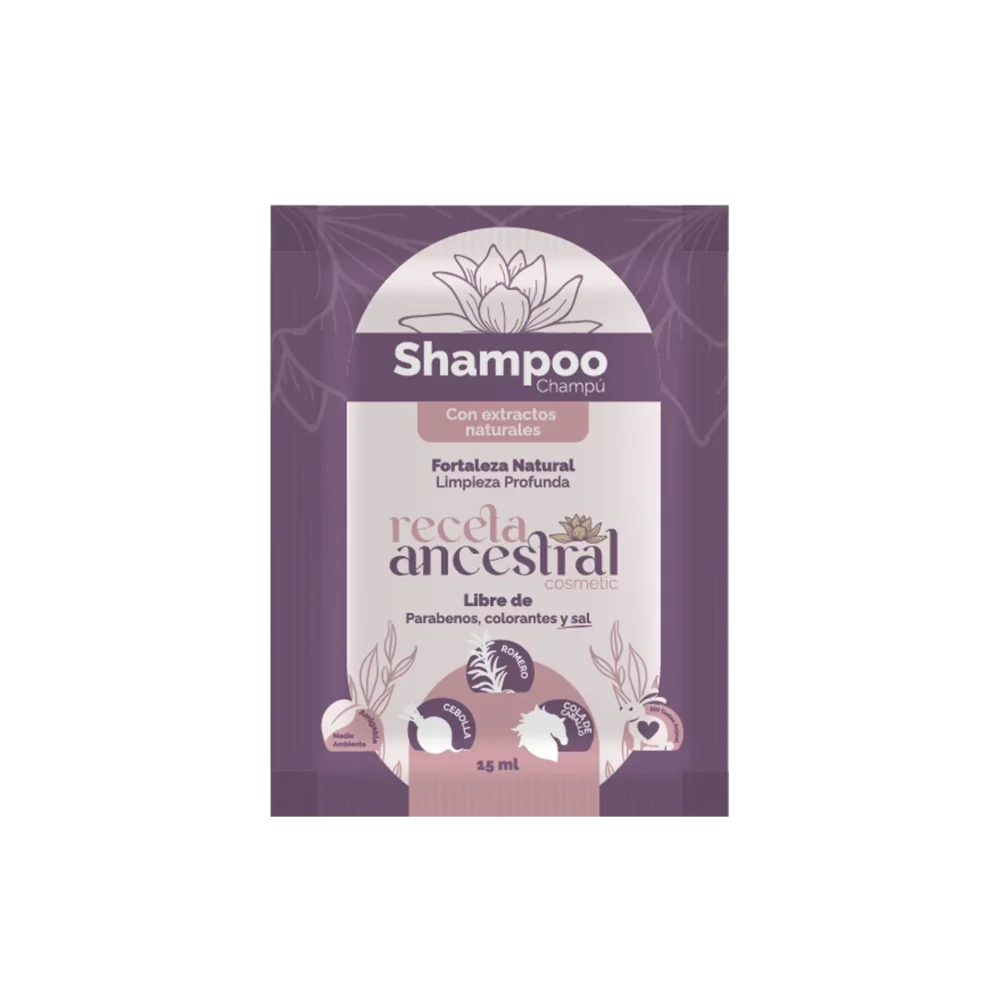 Shampoo Romero, Cebolla y Cola de Caballo 15 ml