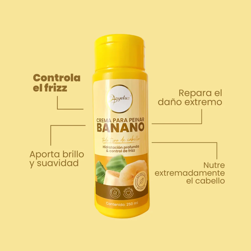 Crema para Peinar con Banano Anyeluz - Imagen 2