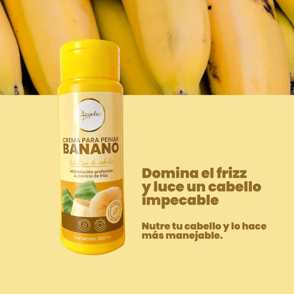 Crema para Peinar con Banano Anyeluz - Imagen 3