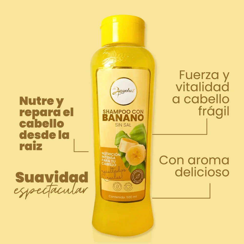 Shampoo con Banano Anyeluz - Imagen 2