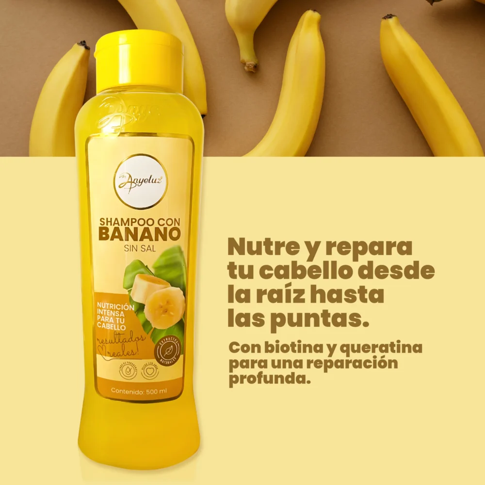 Shampoo con Banano Anyeluz - Imagen 3