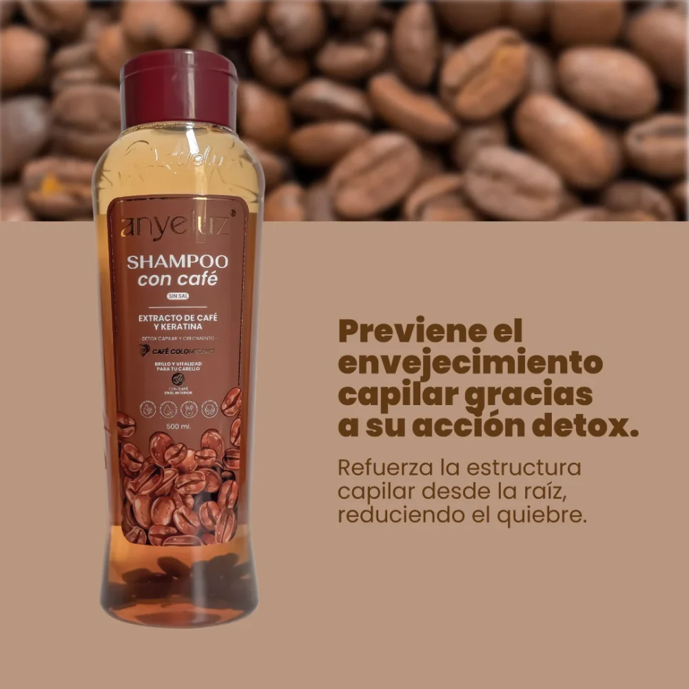 Shampoo con Café Anyeluz - Imagen 3