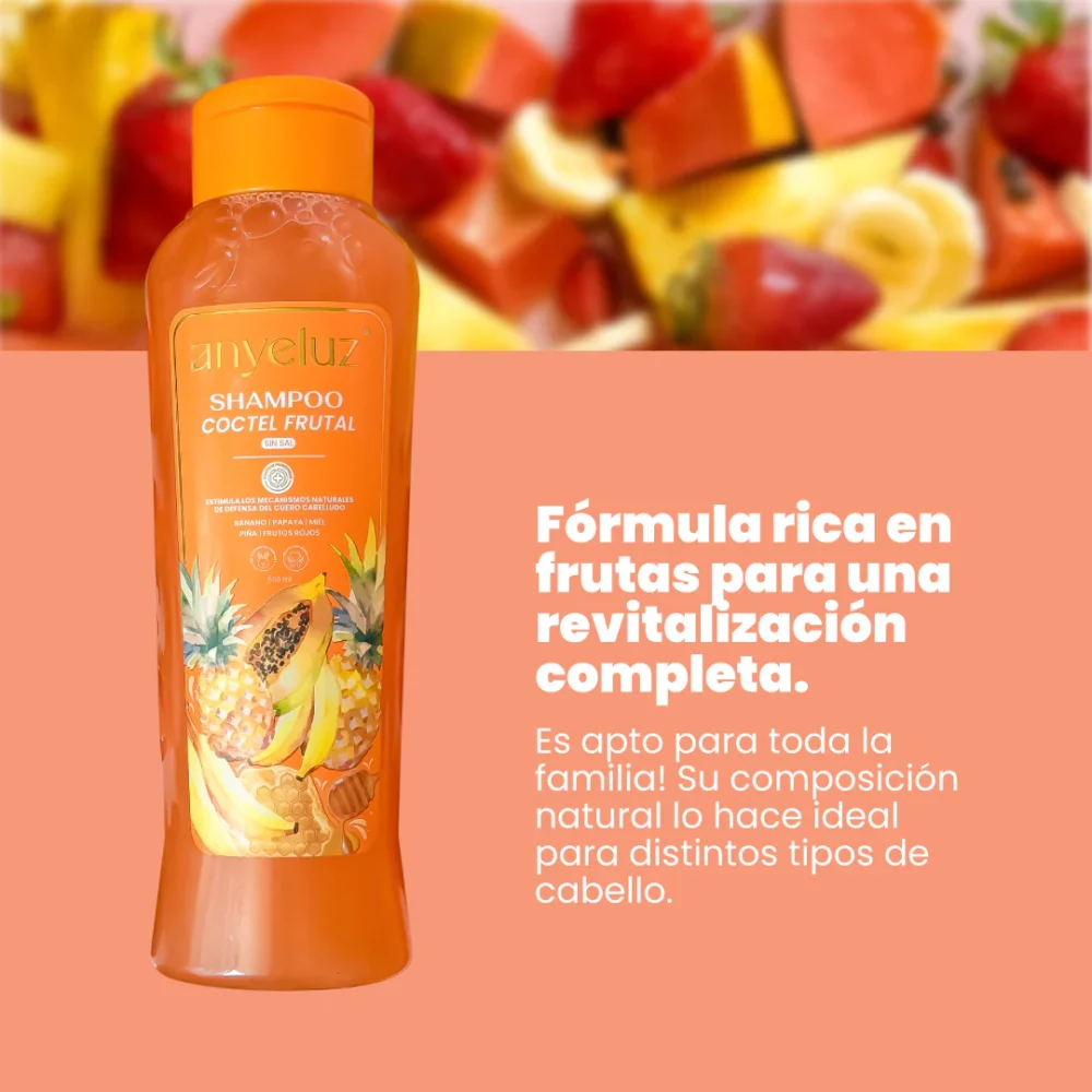 Shampoo Cóctel Frutal Anyeluz - Imagen 3