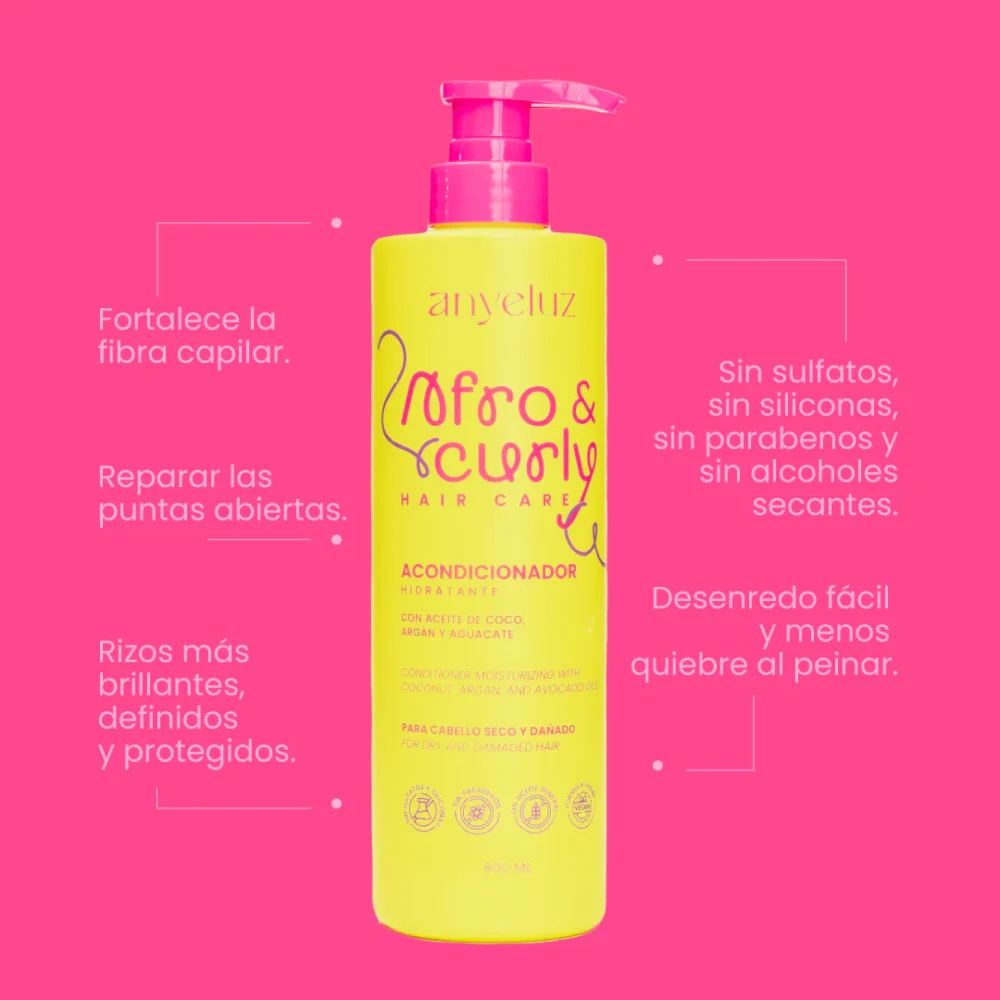 Acondicionador Hidratante Afro & Curly - Anyeluz - Imagen 2
