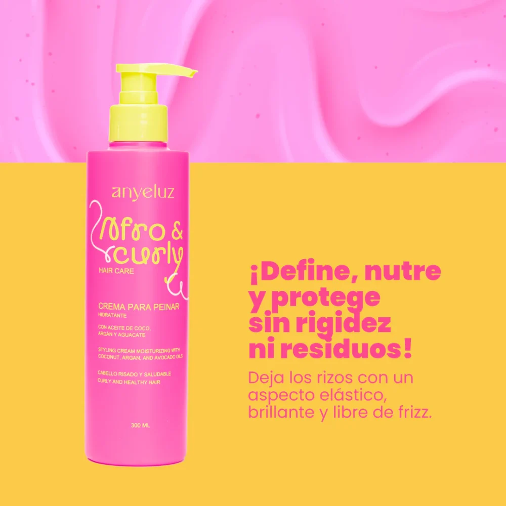 Crema para Peinar Hidratante Afro & Curly - Anyeluz - Imagen 3
