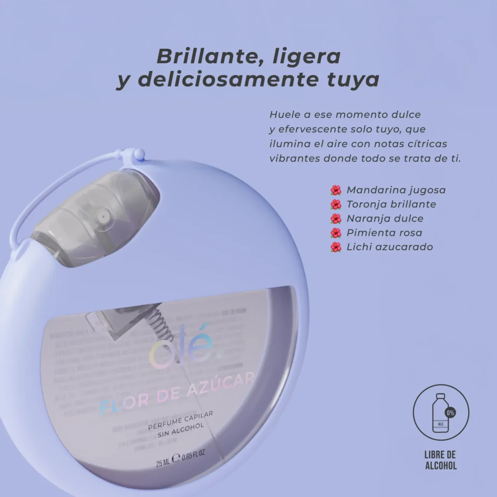 Perfume Capilar Flor de Azucar 25ml - Imagen 2