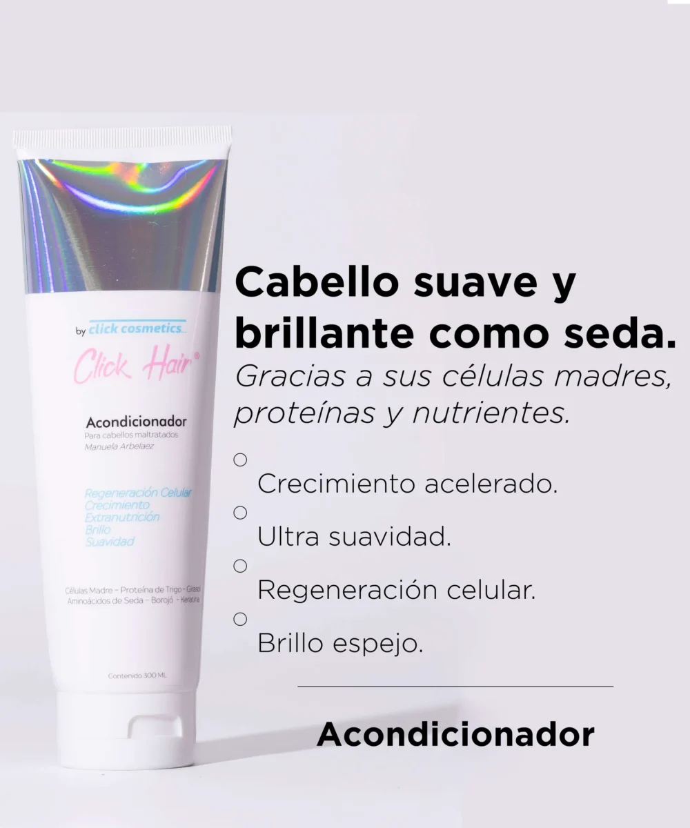 Acondicionador 4 en 1. x 300ml. Click Hair - Imagen 3