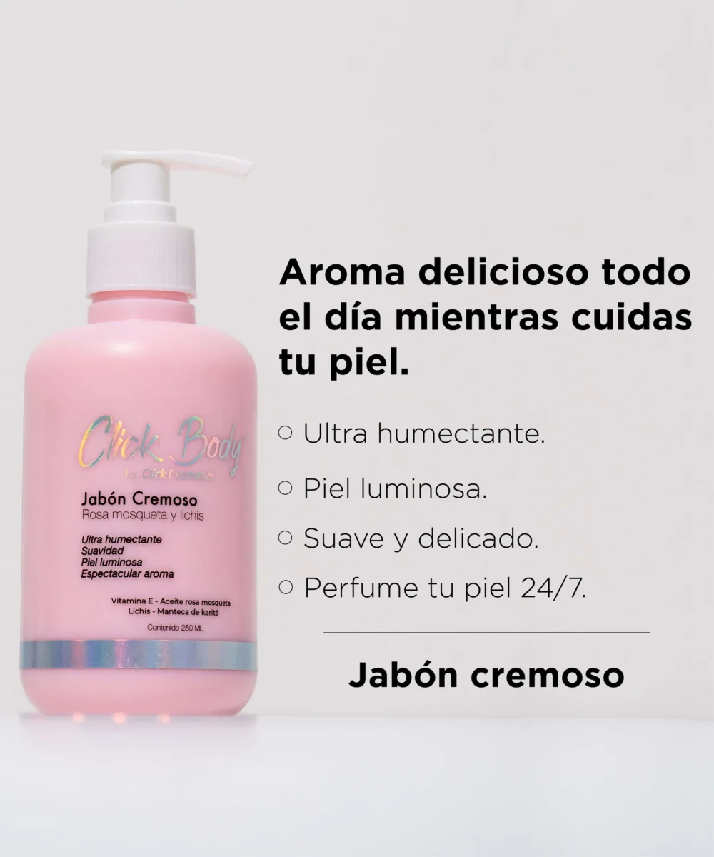 Jabón cremoso de Rosas x250 ml. Click Hair - Imagen 3