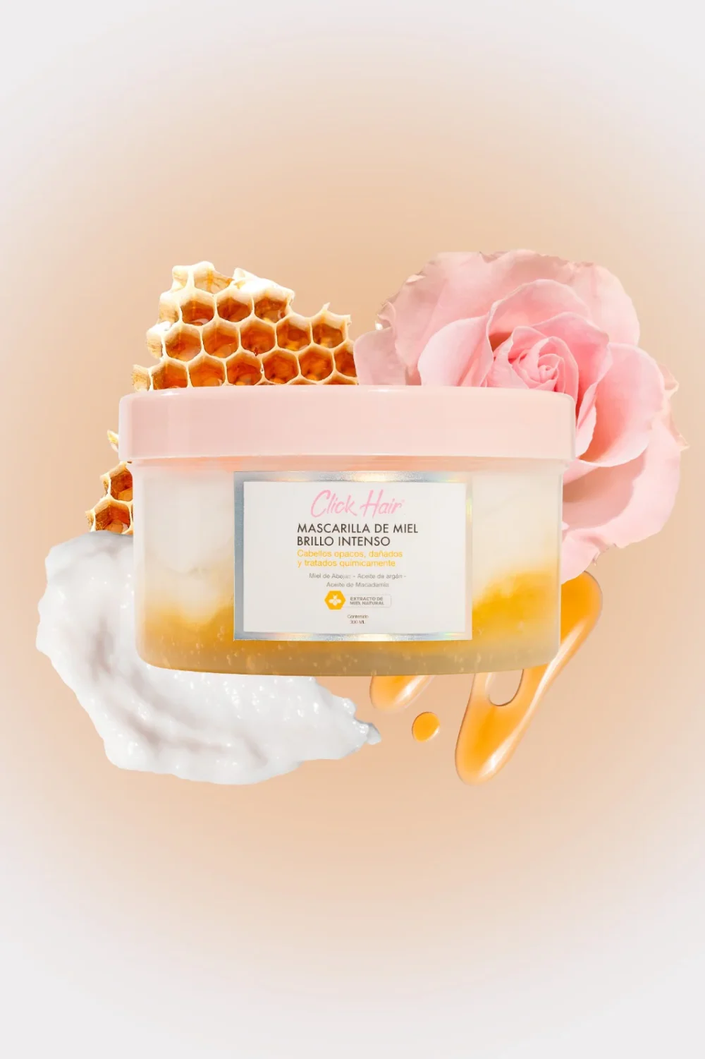 Mascarilla de Miel x300 ml. Click Hair - Imagen 4